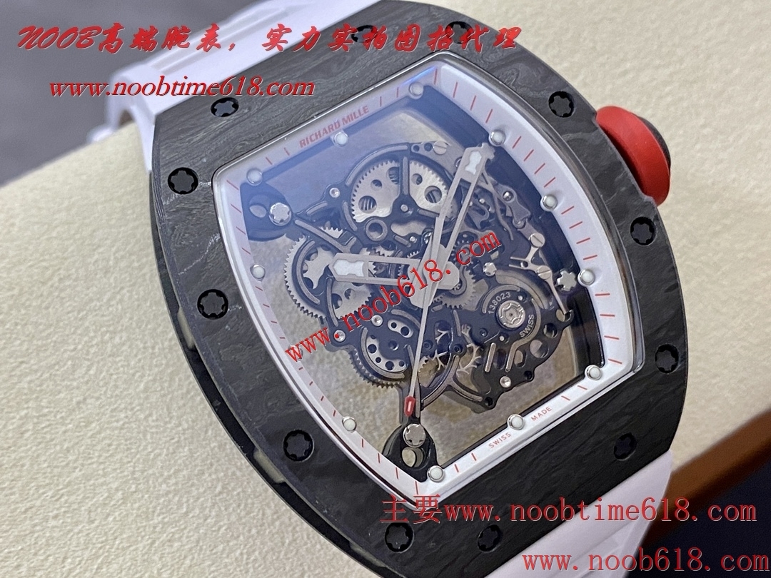 一比一複刻手錶, BBR factory理查德米勒超輕NTPT全碳纖維腕表RM055一體機芯仿錶