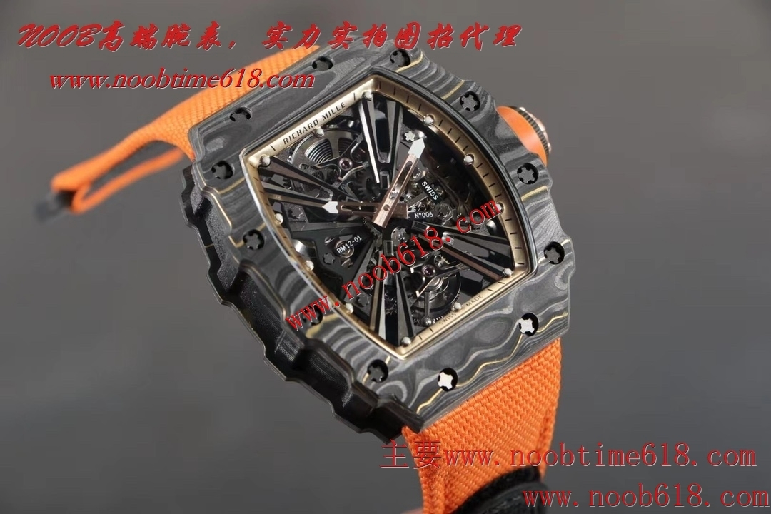 香港精仿錶,RICHARDMILLE理查德米爾金碳纖維RM12-01陀飛輪精仿錶