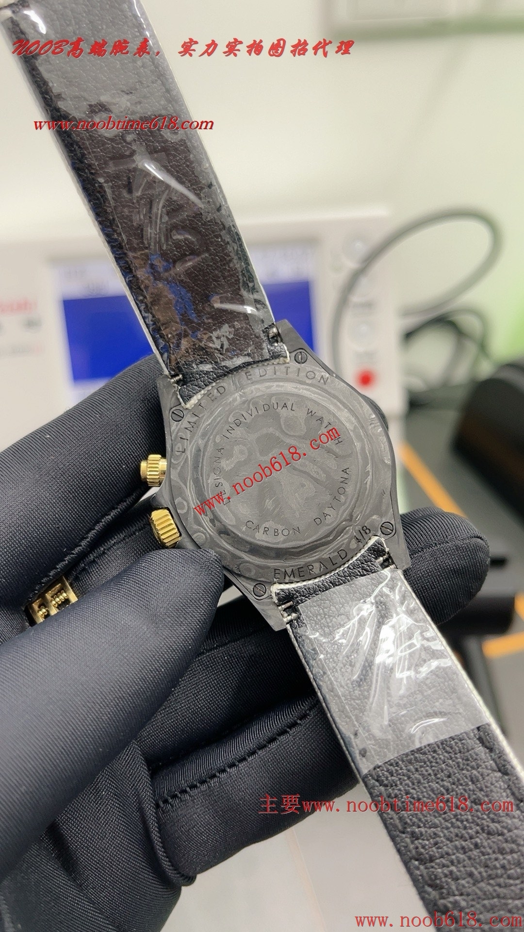 N厂4130宇宙計時迪通拿系列碳纖維Diw定制版仿錶